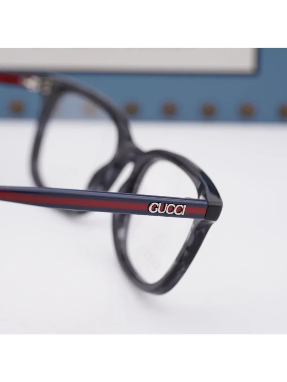 Gucci GG1928O 004 Square Eyeglasses – Grey Havana 53mm